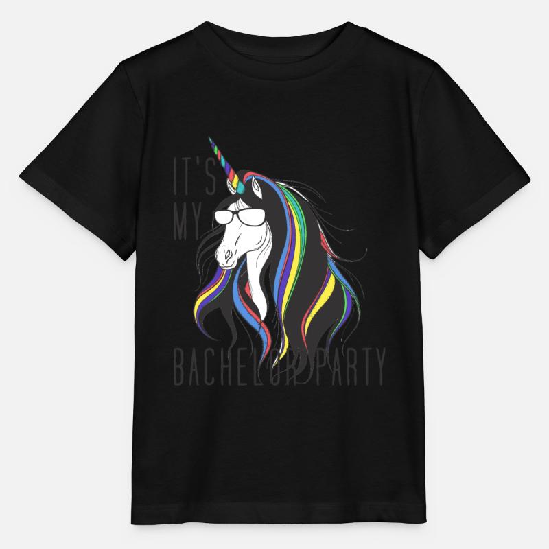 Bachelor Party Unicorn - Stanley/Stella Kinder T-Shirt MINI CREATOR  - Schwarz