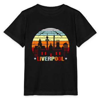 Liverpool - Stanley/Stella Kinder T-Shirt MINI CREATOR  - Schwarz - Vorne - Mikhail (115cm)
