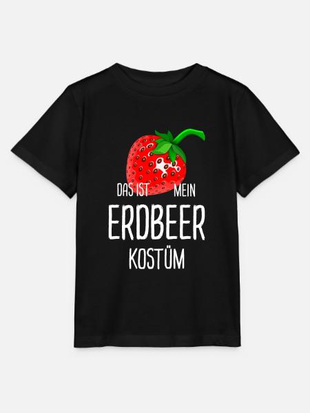 Lustiges Erdbeere Kostüm - Stanley/Stella Kinder T-Shirt MINI CREATOR  - Schwarz
