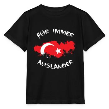 FÜR IMMER AUSLÄNDER | TÜRKEI | OSMANLI | CUKUR - Stanley/Stella Kinder T-Shirt MINI CREATOR  - Schwarz - Vorne - Mikhail (115cm)