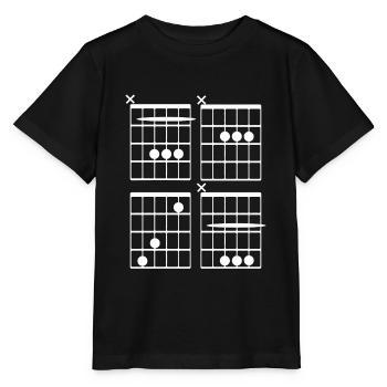 BACH as major chords tabs guitar (white) - Stanley/Stella MINI CREATOR Kids’ T-Shirt - black - Front - Mikhail (115cm)