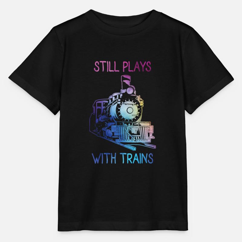 train - T-shirt bio MINI CREATOR Stanley/Stella Enfant - noir