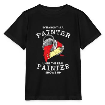 Peintre Paintint Paintbrushes Color Gift - T-shirt bio MINI CREATOR Stanley/Stella Enfant - noir - Devant - Mikhail (115cm)