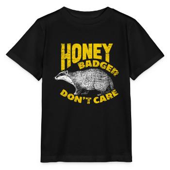 Honigdachs - Stanley/Stella Kinder T-Shirt MINI CREATOR  - Schwarz - Vorne - Mikhail (115cm)