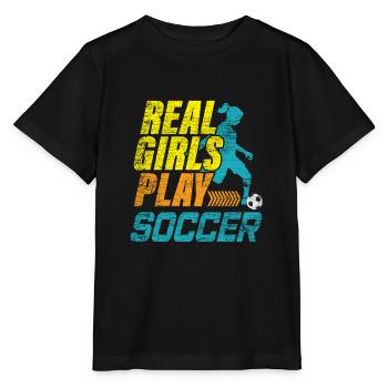 Frauenfußball Fußball - Stanley/Stella Kinder T-Shirt MINI CREATOR  - Schwarz - Vorne - Mikhail (115cm)