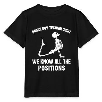Date a radiologist skeleton radiology - Stanley/Stella MINI CREATOR Kids’ T-Shirt - black - Front - Mikhail (115cm)