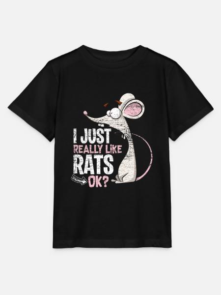 Ratte Liebe - Stanley/Stella Kinder T-Shirt MINI CREATOR - Schwarz