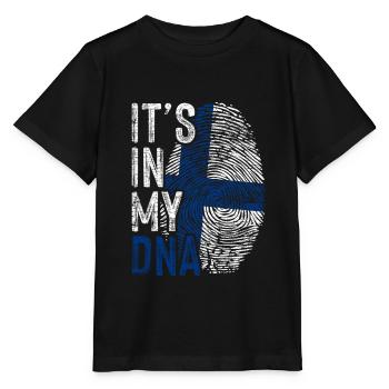 Finnland Finne Herkunft - Stanley/Stella Kinder T-Shirt MINI CREATOR  - Schwarz - Vorne - Mikhail (115cm)