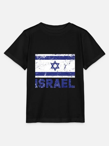 Israel Flagge - Stanley/Stella Kinder T-Shirt MINI CREATOR - Schwarz