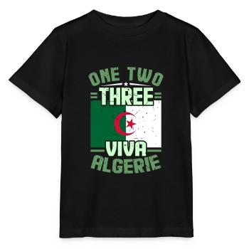 Algerien - Stanley/Stella Kinder T-Shirt MINI CREATOR  - Schwarz - Vorne - Mikhail (115cm)