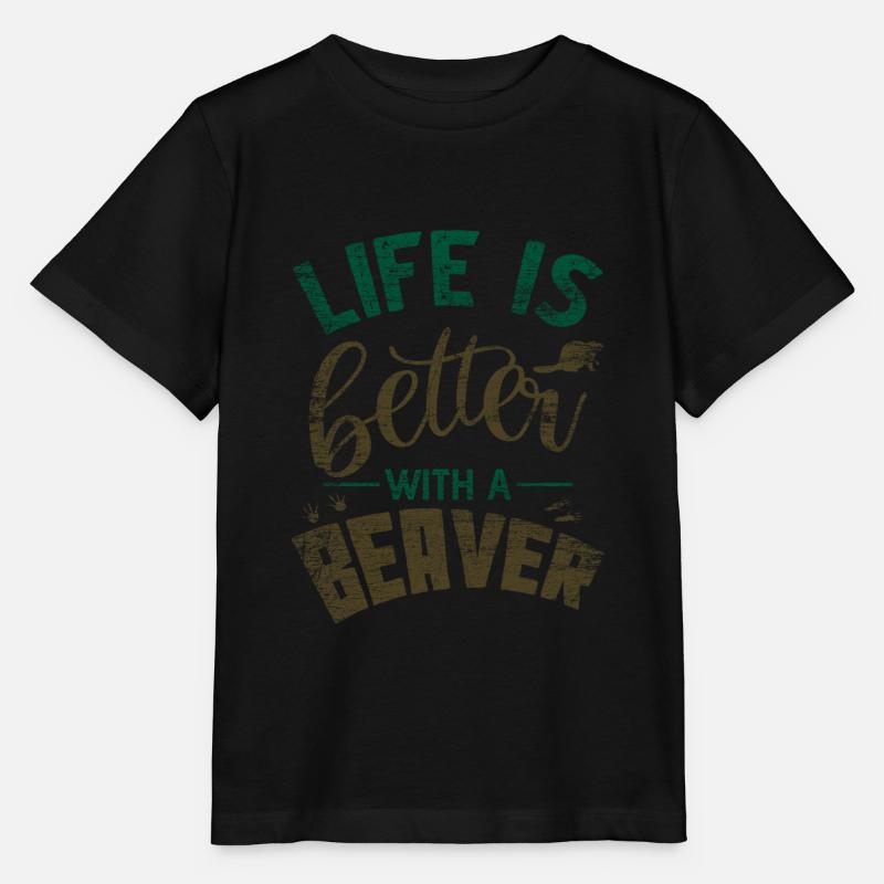 Biber - Stanley/Stella Kinder T-Shirt MINI CREATOR - Schwarz