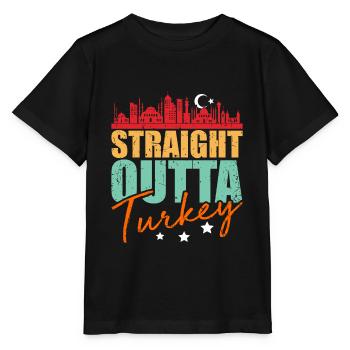 Turkey - Stanley/Stella MINI CREATOR Kids’ T-Shirt - black - Front - Mikhail (115cm)