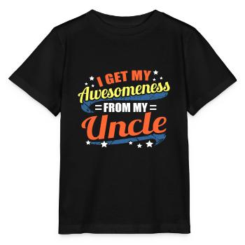 oncle - T-shirt bio MINI CREATOR Stanley/Stella Enfant - noir - Devant - Mikhail (115cm)