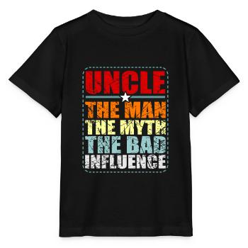 uncle - Stanley/Stella MINI CREATOR Kids’ T-Shirt - black - Front - Mikhail (115cm)