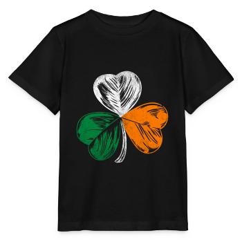 Irlande trèfle à domicile - T-shirt bio MINI CREATOR Stanley/Stella Enfant - noir - Devant - Mikhail (115cm)