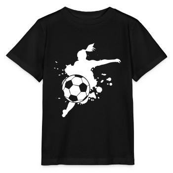 Frauenfußball - Stanley/Stella Kinder T-Shirt MINI CREATOR  - Schwarz - Vorne - Mikhail (115cm)