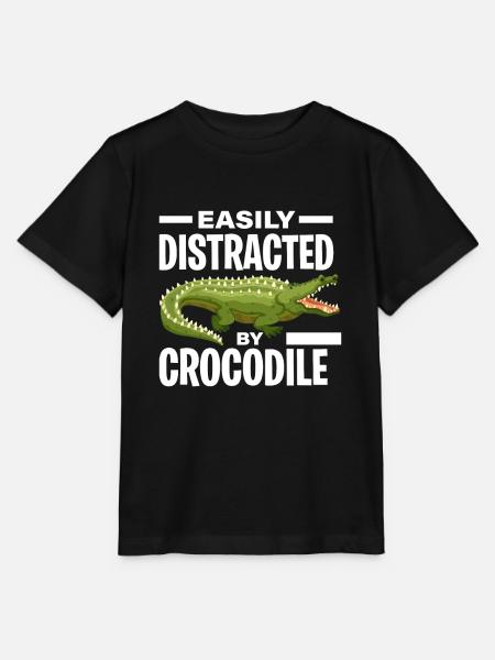 Krokodil - Stanley/Stella Kinder T-Shirt MINI CREATOR - Schwarz