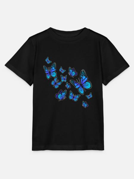 Schmetterling Fliegen - Stanley/Stella Kinder T-Shirt MINI CREATOR - Schwarz