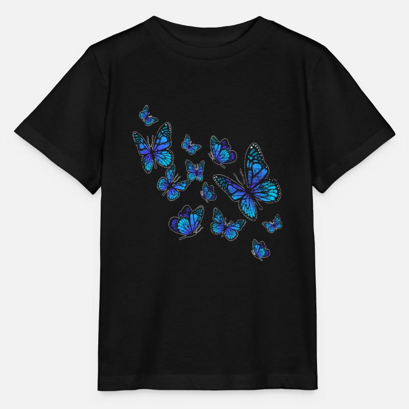 Schmetterling - Stanley/Stella Kinder T-Shirt MINI CREATOR  - Schwarz
