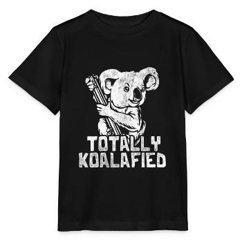 Koala Eukalyptus Geschenk - Stanley/Stella Kinder T-Shirt MINI CREATOR  - Schwarz - Vorne - Mikhail (115cm)