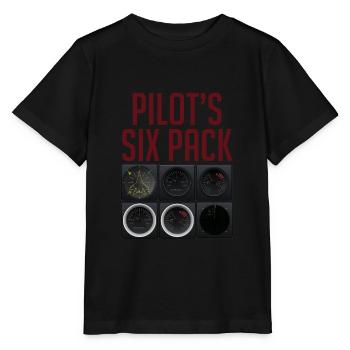 Pilot Fliegen - Stanley/Stella Kinder T-Shirt MINI CREATOR  - Schwarz - Vorne - Mikhail (115cm)