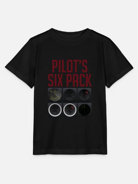 Pilot Fliegen - Stanley/Stella Kinder T-Shirt MINI CREATOR  - Schwarz