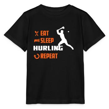 EAT SLEEP HURLING - Interest Shirt - Stanley/Stella MINI CREATOR Kids’ T-Shirt - black - Front - Mikhail (115cm)