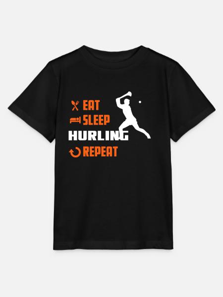 EAT SLEEP HURLING - Interest Shirt - Stanley/Stella MINI CREATOR Kids’ T-Shirt - black