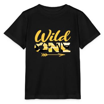 safari - Stanley/Stella MINI CREATOR Kids’ T-Shirt - black - Front - Mikhail (115cm)