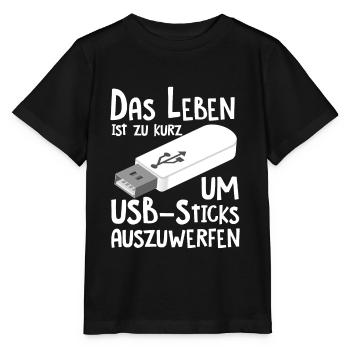 Informatiker Programmierer Student - Stanley/Stella Kinder T-Shirt MINI CREATOR  - Schwarz - Vorne - Mikhail (115cm)