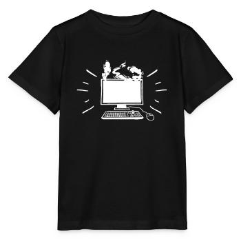 Informatiker - Stanley/Stella Kinder T-Shirt MINI CREATOR  - Schwarz - Vorne - Mikhail (115cm)