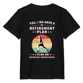 Cadeau de marathon pour le coureur de marathon. Oui - T-shirt bio MINI CREATOR Stanley/Stella Enfant - noir - Devant - Mikhail (115cm)