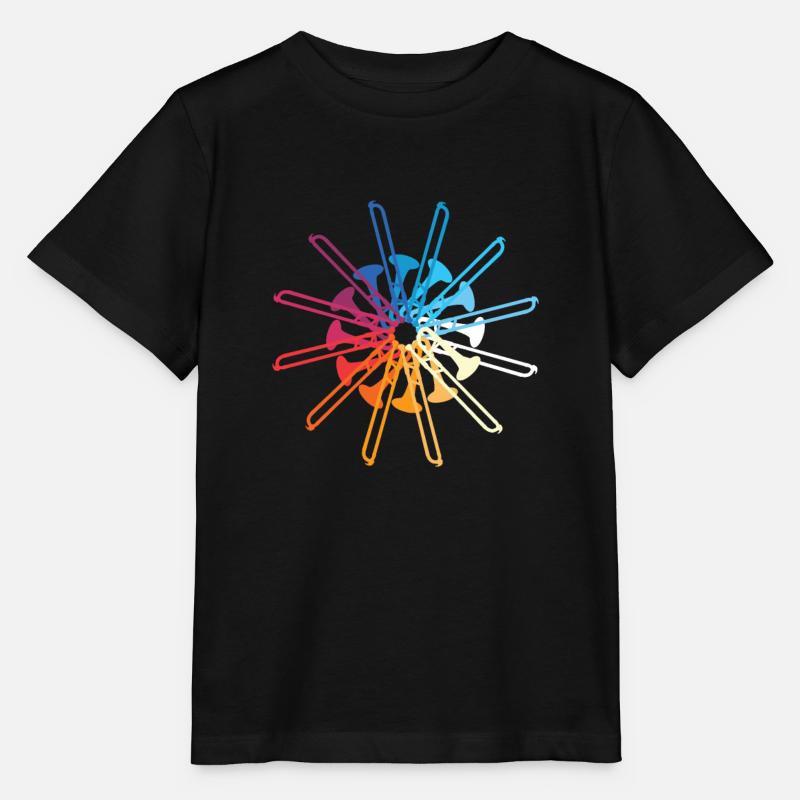 Trombone trombone - T-shirt bio MINI CREATOR Stanley/Stella Enfant - noir