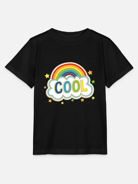 Cooles Regenbogen-Comic-Art-Comic-Buch-Fan-Comicgeschenk - Stanley/Stella Kinder T-Shirt MINI CREATOR - Schwarz