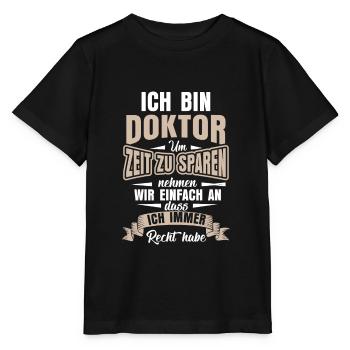 Doktor Doktortitel Studium - Stanley/Stella Kinder T-Shirt MINI CREATOR  - Schwarz - Vorne - Mikhail (115cm)