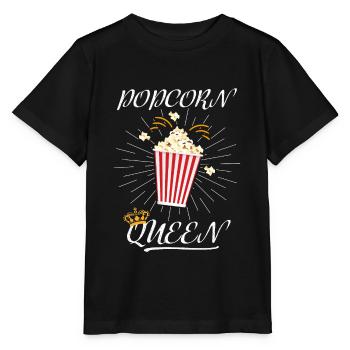 Popcorn costume popcorn reine cinéma tv carnaval - T-shirt bio MINI CREATOR Stanley/Stella Enfant - noir - Devant - Mikhail (115cm)