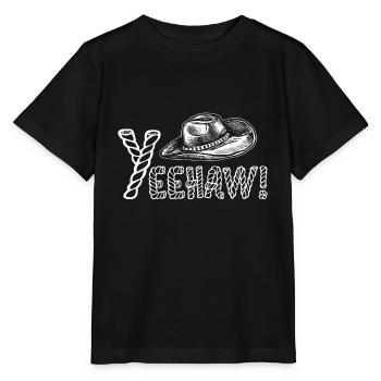 Chapeau de Cowboy Cowboy Far West - T-shirt bio MINI CREATOR Stanley/Stella Enfant - noir - Devant - Mikhail (115cm)