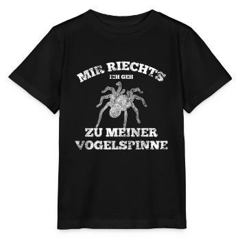 Spinne - Stanley/Stella Kinder T-Shirt MINI CREATOR  - Schwarz - Vorne - Mikhail (115cm)