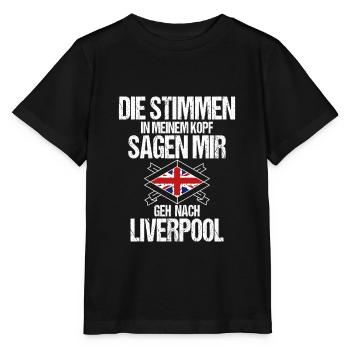 Liverpool - Stanley/Stella Kinder T-Shirt MINI CREATOR  - Schwarz - Vorne - Mikhail (115cm)
