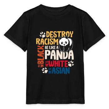 Anti racism sayings - Stanley/Stella MINI CREATOR Kids’ T-Shirt - black - Front - Mikhail (115cm)