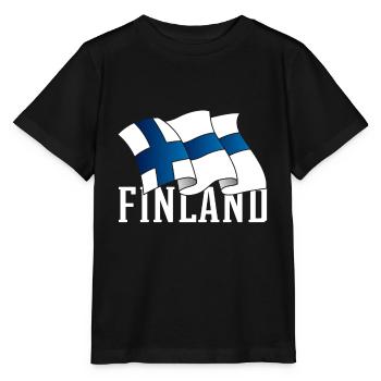 finland - Stanley/Stella MINI CREATOR Kids’ T-Shirt - black - Front - Mikhail (115cm)