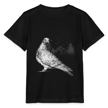 Taube Tierliebhaber Taubenschlag - Stanley/Stella Kinder T-Shirt MINI CREATOR  - Schwarz - Vorne - Mikhail (115cm)