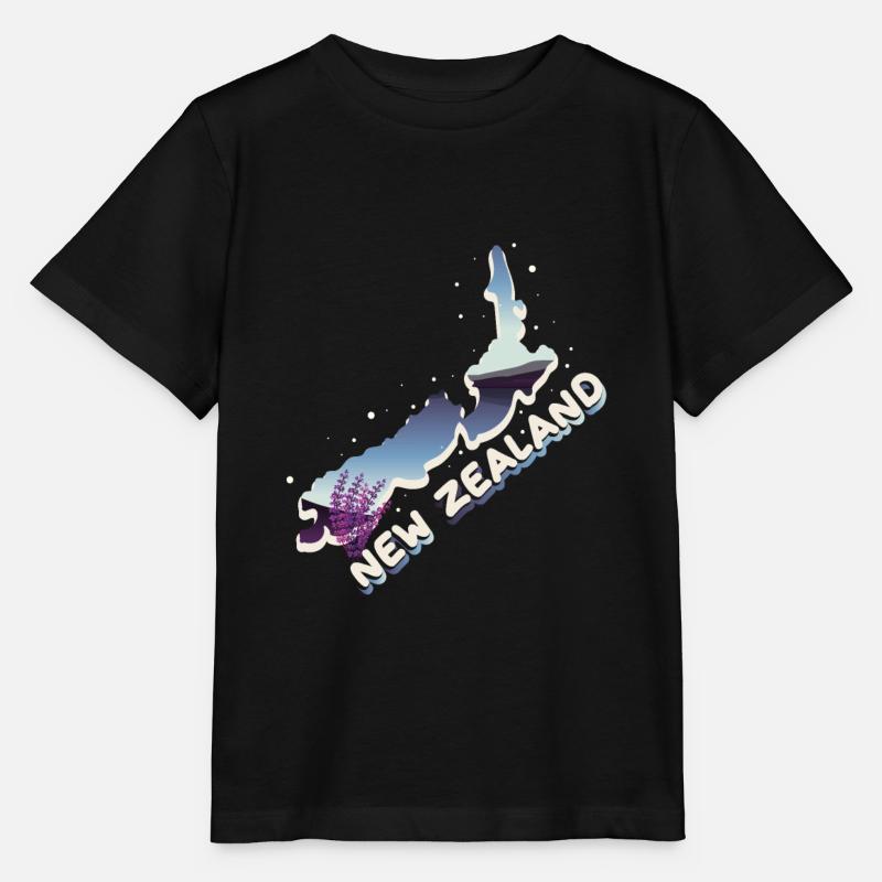 Nouvelle-Zélande - T-shirt bio MINI CREATOR Stanley/Stella Enfant - noir