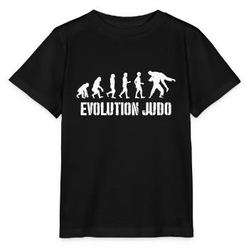 Judo Judoka Evolution Self Defense Vintage - T-shirt bio MINI CREATOR Stanley/Stella Enfant - noir - Devant - Mikhail (115cm)