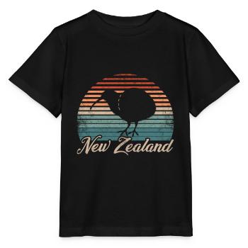 nouvelle-Zélande - T-shirt bio MINI CREATOR Stanley/Stella Enfant - noir - Devant - Mikhail (115cm)
