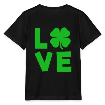 St Patricks day love - Stanley/Stella MINI CREATOR Kids’ T-Shirt - black - Front - Mikhail (115cm)