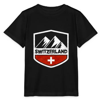 Switzerland - Stanley/Stella MINI CREATOR Kids’ T-Shirt - black - Front - Mikhail (115cm)