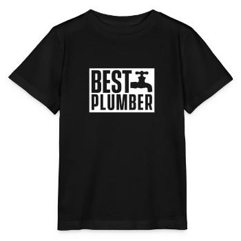 Team plumber plumbing plumber plumber - Stanley/Stella MINI CREATOR Kids’ T-Shirt - black - Front - Mikhail (115cm)