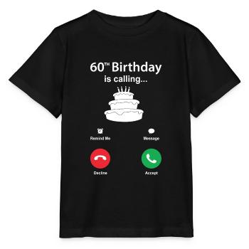 60th birthday - Stanley/Stella MINI CREATOR Kids’ T-Shirt - black - Front - Mikhail (115cm)