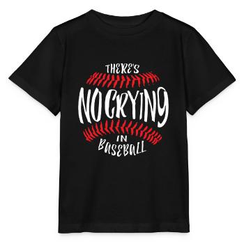 Il n'y a pas de larmes au baseball - T-shirt bio MINI CREATOR Stanley/Stella Enfant - noir - Devant - Mikhail (115cm)